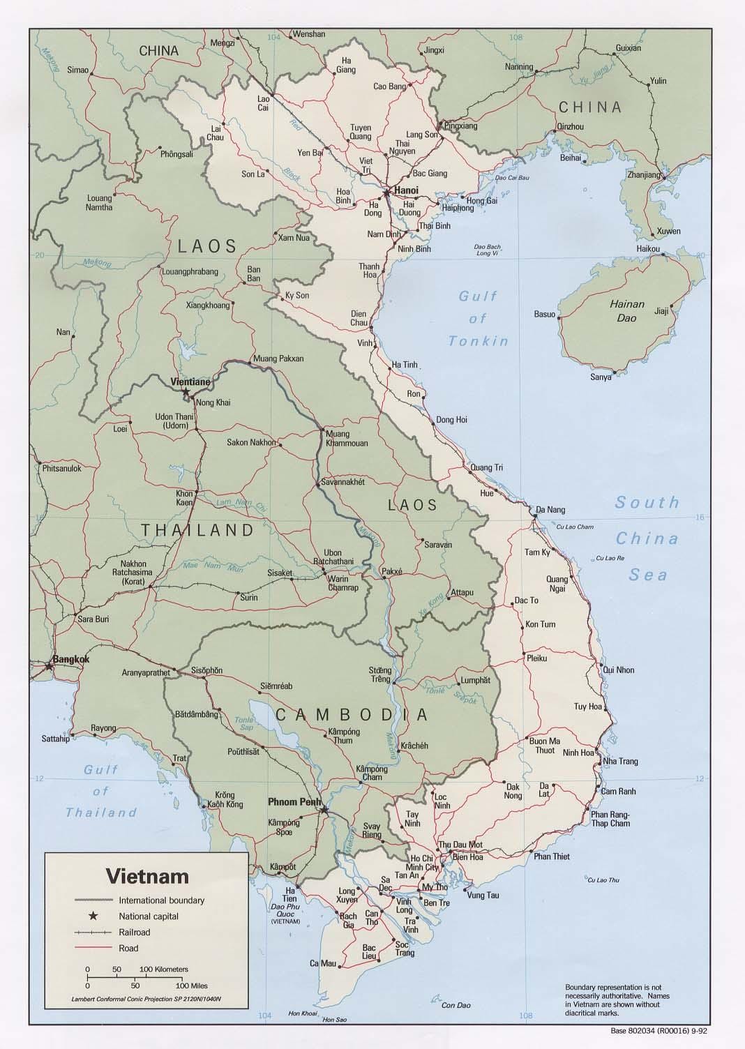 Karta över ho chi minh-port