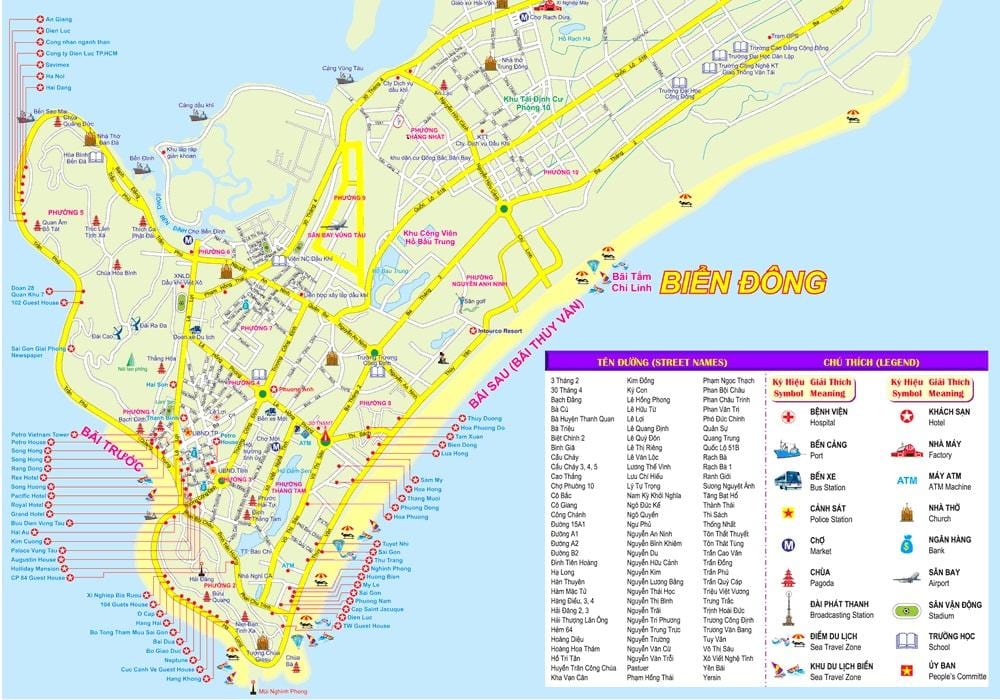 Karta över ho chi minh-staden port