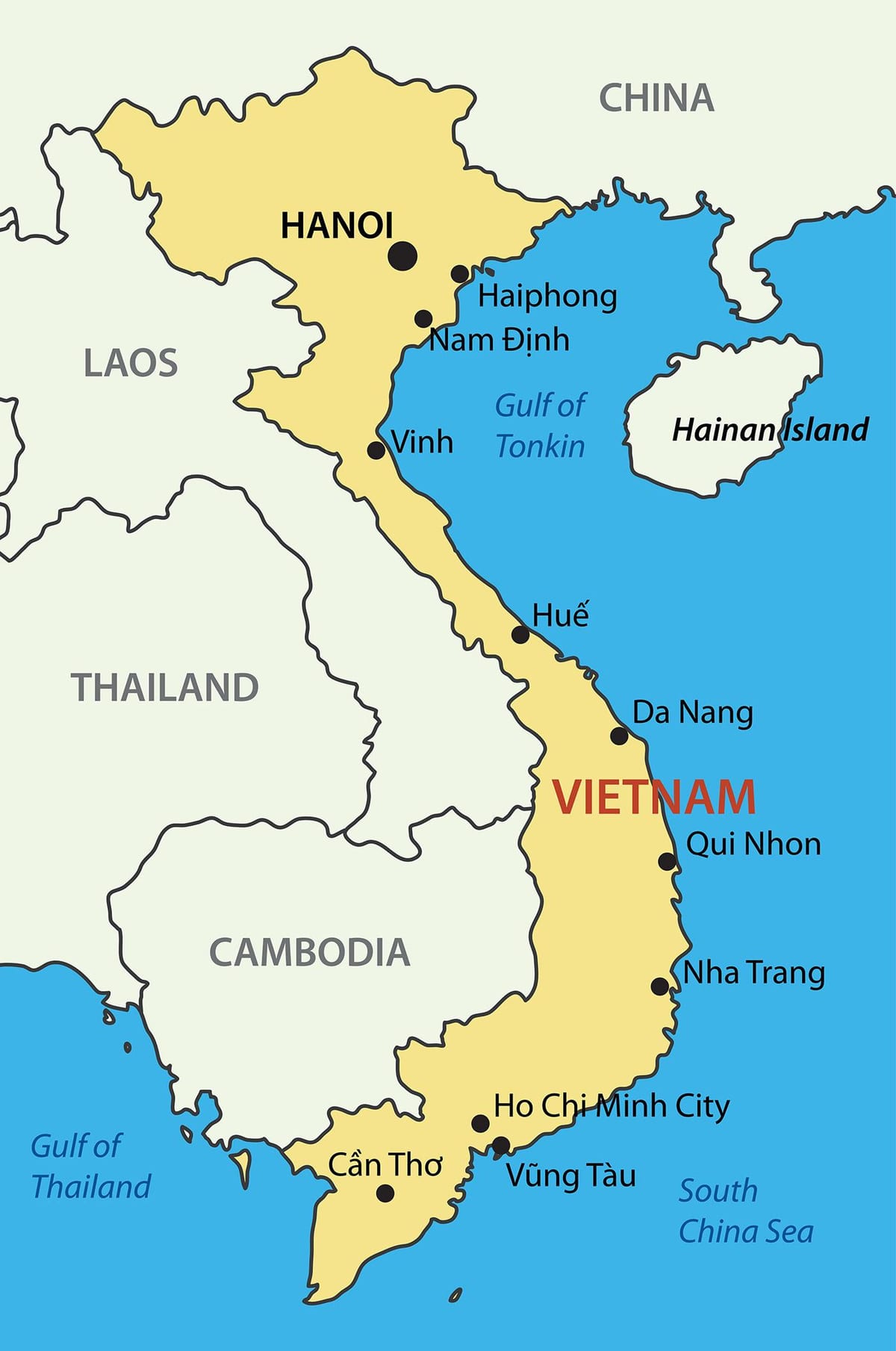 Karta över saigon på