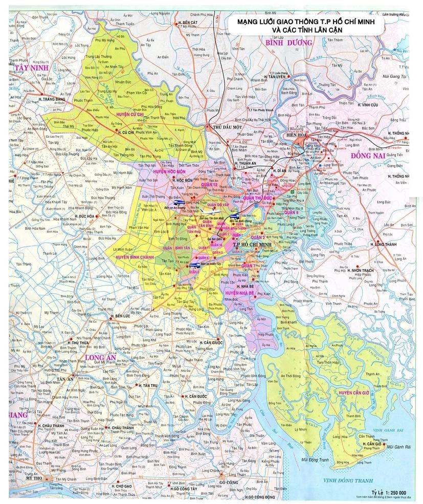 Karta över tp-ho chi minh